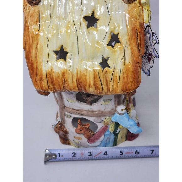 Vintage Porcelain Christmas In Cobblestone Village Nativity Scene - Picture 15 of 16